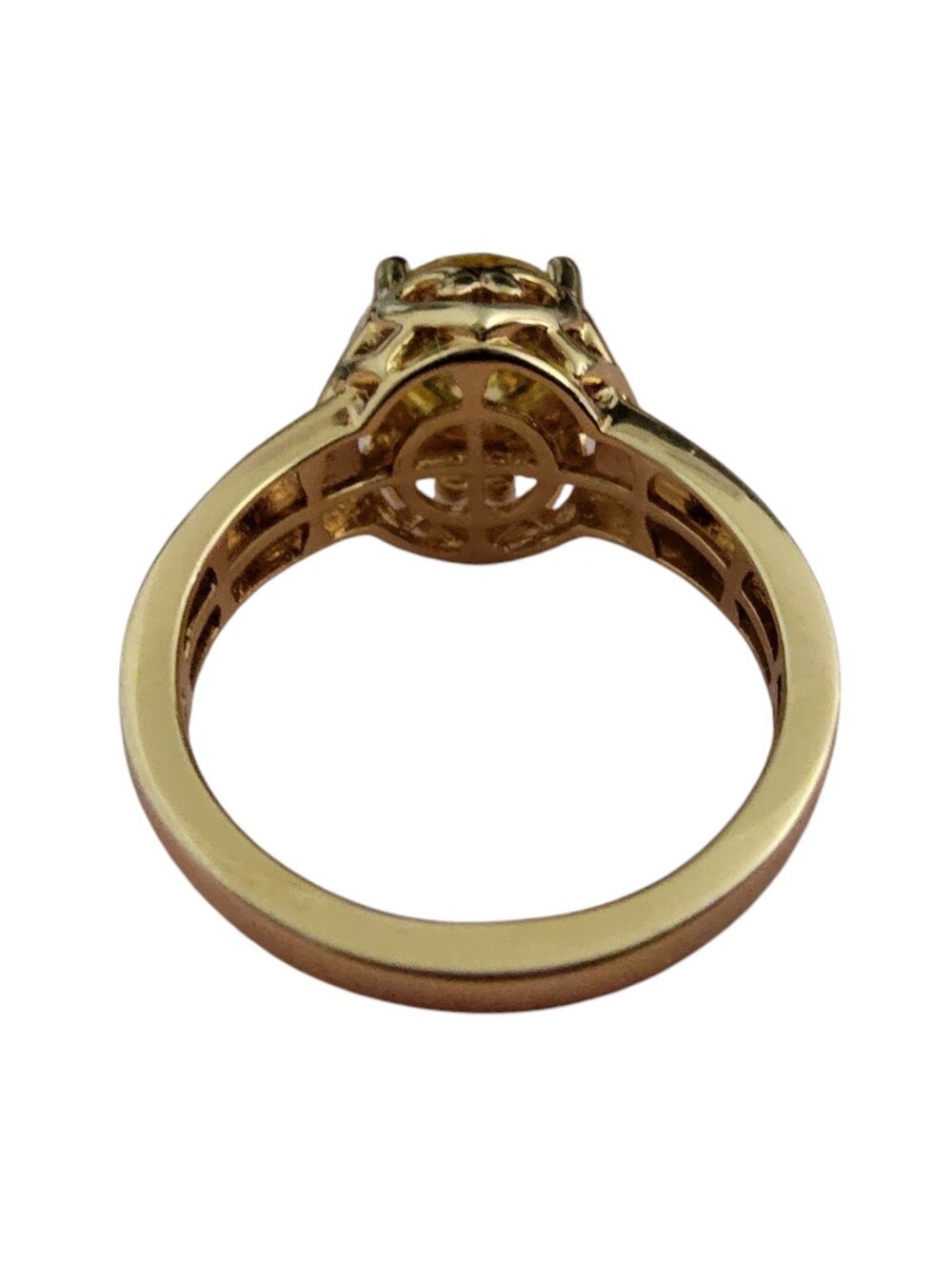 JTV Moissanite Fire® Yellow 1.90ct Diamond Equivalent Weight Ring Size 6 - Picture 8 of 10